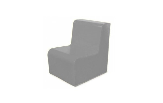 Mobilier - Meuble en mousse et Pouf - Chauffeuse droite unie hauteur d'assise 32 cm gris