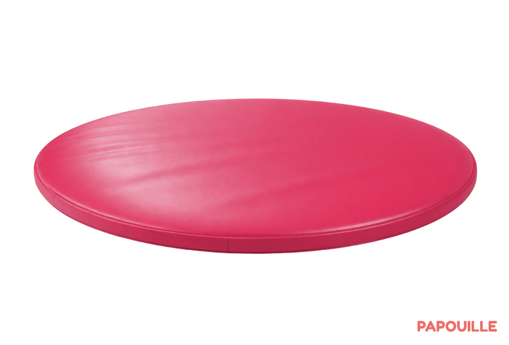 Tapis rond en mousse pvc diam.130cm x ep.3cm fuchsia