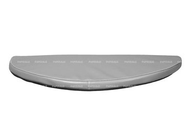 Motricité - Tapis de motricité bébé et enfant - Tapis 1/2 rond en mousse pvc 80 x 40 x 3cm gris