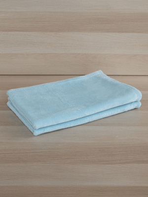 Couchage - Couverture de Lit Enfant - Couverture polaire microfibre turquoise pour couchette 75 x 115 cm
