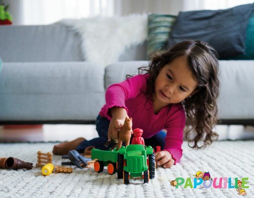Jouets - Garages, Voitures et Circuits pour Enfant - Le tracteur magnétique de la ferme
