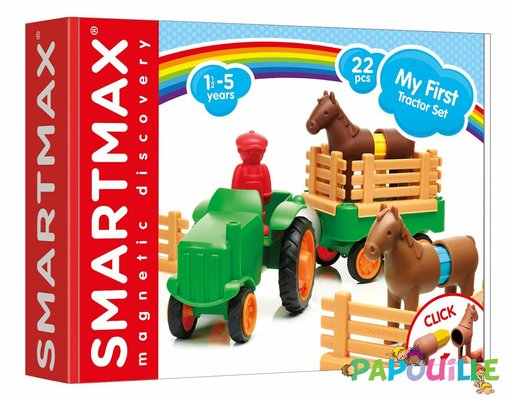 Jouets - Garages, Voitures et Circuits pour Enfant - Le tracteur magnétique de la ferme