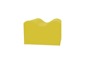 Motricité - Module de Motricité Bébé - Module petite vague ondulé en mousse jaune