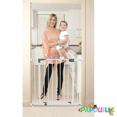 Médical et Prévention - Barrières de Sécurité Enfant - Barrière de sécurité portillon - blanc de 75 à 81 cm