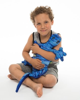 Couchage - Mobile de Lit Bébé et Veilleuse - Coussin en forme de lézard bleu