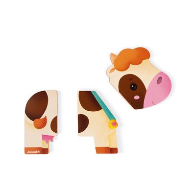 Jeux - Jeux Éducatifs et Puzzle - Magnets animaux de la ferme - 3 pièces