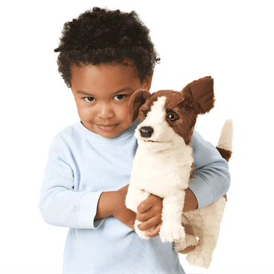 Jeux - Marionnettes, Théâtre  - Marionnette - Chien Jack Russell
