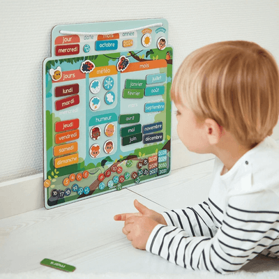 Jeux - Jeux Éducatifs et Puzzle - Calendrier magnétique - Français
