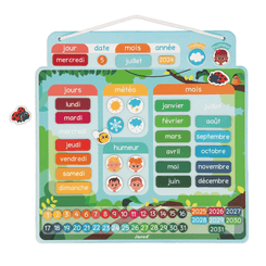 Jeux - Jeux Éducatifs et Puzzle - Calendrier magnétique - Français