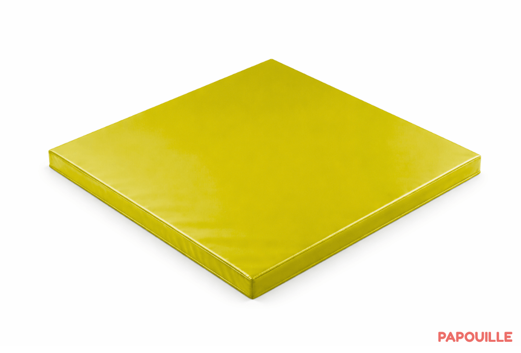 Tapis carré en mousse pvc 100 x 100 x 3cm jaune