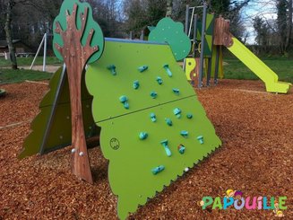 Mobilier - Aire de jeux et structure extérieure - Cabane en bois d'escalade