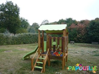 Mobilier - Aire de jeux et structure extérieure - Aire de jeu enfant extérieur baby toboggan avec bac à balles