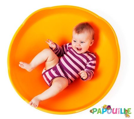 Jeux - Bascules et Équilibre - Toupie mini top gonge géante mandarine