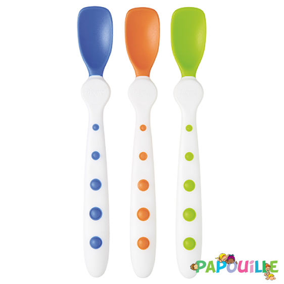 Nuk Cuillère douce en silicone - Repas bébé - 4 mois et plus