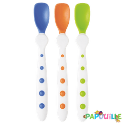 Repas - Couverts Enfant, Adulte - Lot de 3 cuillères ergonomique - hygiéniques