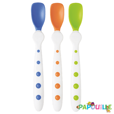 Repas - Couverts Enfant, Adulte - Lot de 3 cuillères ergonomique - hygiéniques
