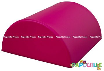 Motricité - Module de Motricité Bébé - Module bloc demi 1/2 rond en mousse pvc h.23cm fuchsia