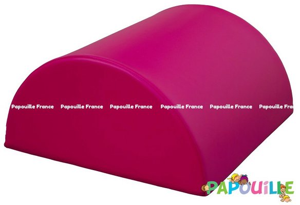 Motricité - Module de Motricité Bébé - Module bloc demi 1/2 rond en mousse pvc h.23cm fuchsia