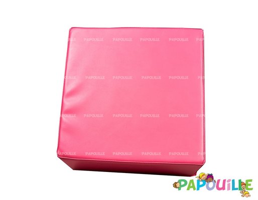 Motricité - Module de Motricité Bébé - Module bloc carre en mousse pvc h.23cm fuchsia