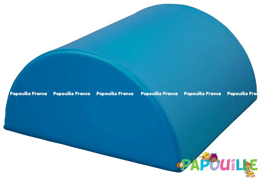 Module bloc demi 1/2 rond en mousse pvc h.23cm turquoise