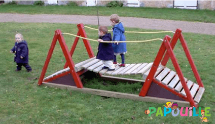 Mobilier - Aire de jeux et structure extérieure - Pont d'aire de jeux extérieure enfant