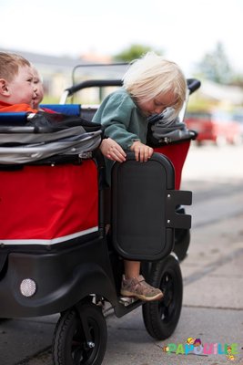 Puériculture - Poussette - Poussette chariot quadruple kiddy bus tortue deluxe 4 places