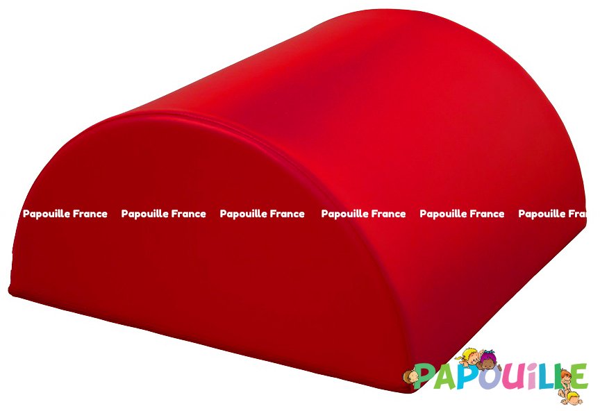 Module bloc demi 1/2 rond en mousse pvc h.23cm rouge