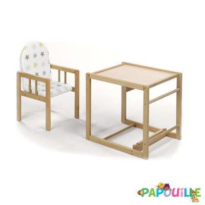 Puériculture - Chaise haute bébé et Siège Repas - DE // Chaise haute transformable avec table cube