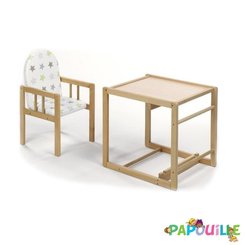 Puériculture - Chaise haute bébé et Siège Repas - DE // Chaise haute transformable avec table cube
