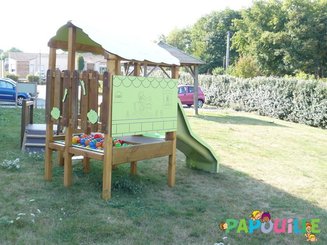 Mobilier - Aire de jeux et structure extérieure - Aire de jeu enfant extérieur baby toboggan avec bac à balles