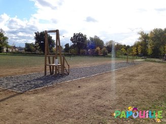 Mobilier - Aire de jeux et structure extérieure - La tyrolienne
