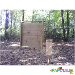 Mobilier - Aire de jeux et structure extérieure - Mur d'escalade en bois 2 faces extérieur