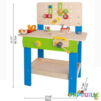 Mobilier - Mobilier de jeux d'imitation - Grand établi bois du bricoleur