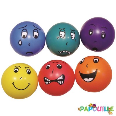 Jouets - Jouets d'Éveil - Lot de 6 balles a émotions