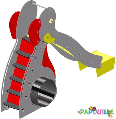 Mobilier - Aire de jeux et structure extérieure - Toboggan en bois aire de jeu éléphant
