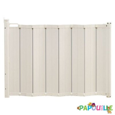 Barrière de sécurité portillon enfant amovible 73-110cm naturel