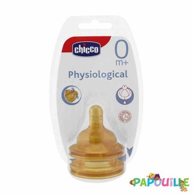 Repas - Tétine et Sucette - Destockage 2 tétines physiologique latex chicco 0 m +