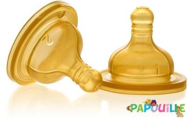 Repas - Tétine et Sucette - Destockage 2 tétines physiologique latex chicco 0 m +