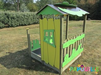 Mobilier - Aire de jeux et structure extérieure - Chalet enfant bois mississippi
