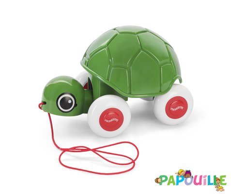 Jouets - Jouets à Pousser, à Tirer - DE // Animal à tirer la tortue Francine viking toys