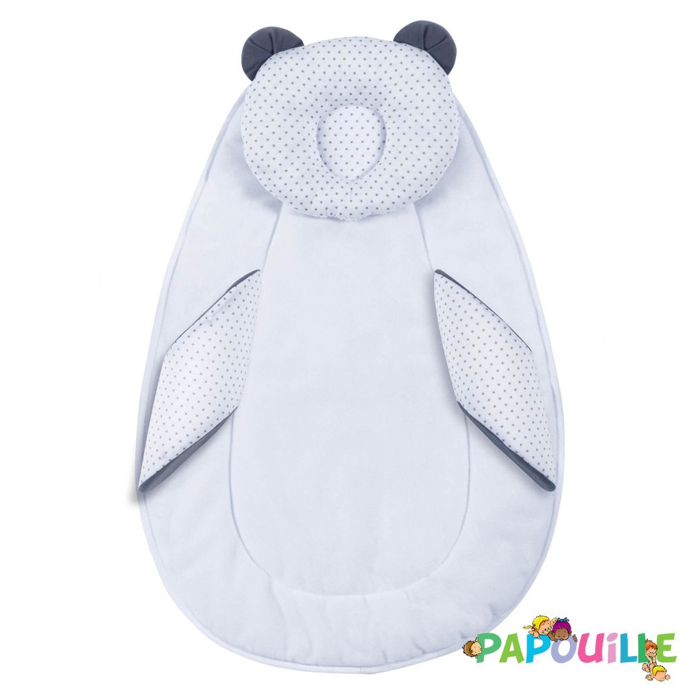 Candide - Cale bébé panda pad blanc 0-6 mois, Livraison Gratuite 24/48h