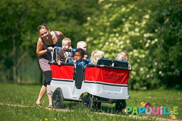 Puériculture - Poussette - Poussette chariot bus tortue kiddy 6 places