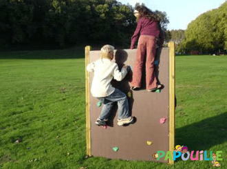 Mobilier - Aire de jeux et structure extérieure - Mur d'escalade panneau en bois