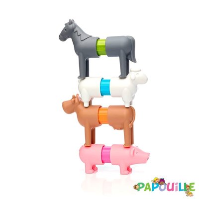 Jouets - Jeux de Construction - Animaux de la ferme magnétiques