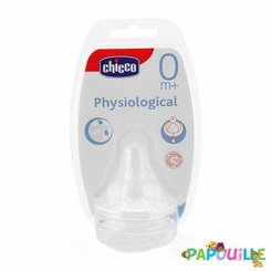 Repas - Tétine et Sucette - Destockage 2 tétines physiologique silicone chicco 0 m +