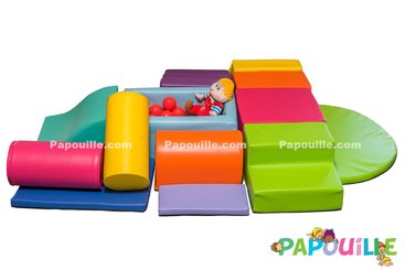 Motricité - Parcours de Motricité Crèche - Kit modules maxi tipas en mousse pvc