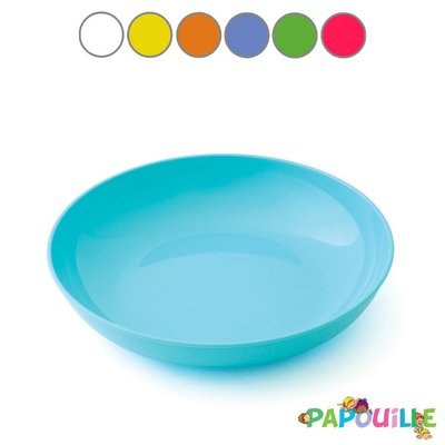 Repas - Assiettes Enfants et à Compartiments - DE // Assiette creuse polypropylène opaque turquoise