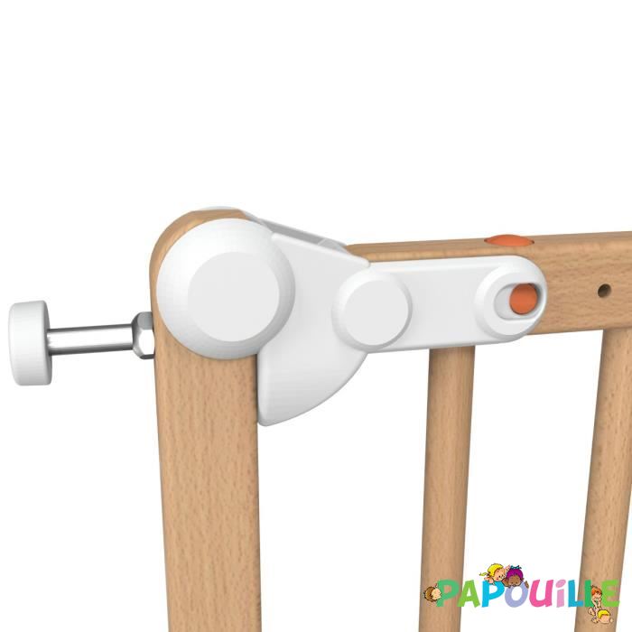 Barrière de sécurité portillon enfant amovible 73-110cm naturel Top crèches