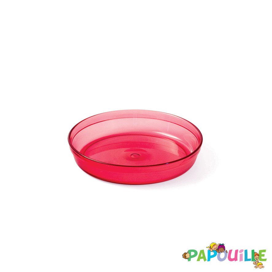 Coupelle copolyester 15 cl transparent rouge