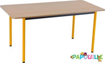 Mobilier - Table crèche et scolaire - Table en Bois 160x80cm T1 Jaune